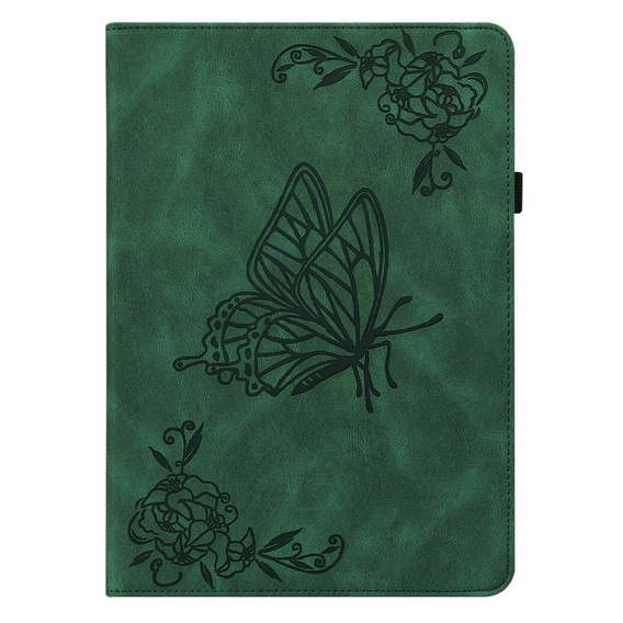 Pouzdro pro Lenovo Tab M9, Butterfly, zelené