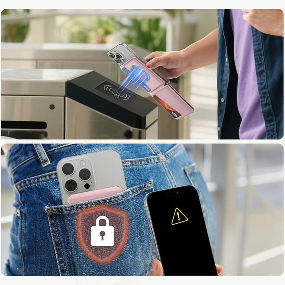 Magnetická peněženka s lokalizací, NFC a kolébkou pro iPhone 16 Pro