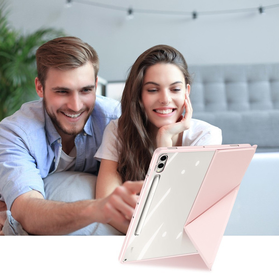 Pouzdro pro Samsung Galaxy Tab S10+ Plus, Dux Ducis MAGI, růžové
