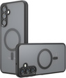 Pouzdro pro Samsung Galaxy A34 5G, pro MagSafe, ERBORD Matt Case, černý + sklo na displej