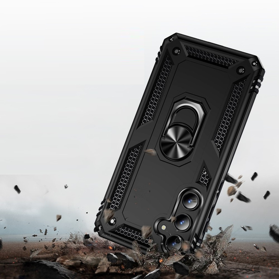 Pancéřové pouzdro pro Samsung Galaxy A55 5G, Nox Case Ring, černé