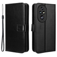 Klopové pouzdro pro Honor 200 Pro 5G, Crazy Horse Wallet, černé