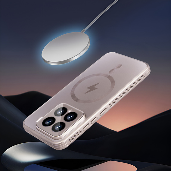 Pouzdro pro Xiaomi 15, MagSafe, stříbrné,