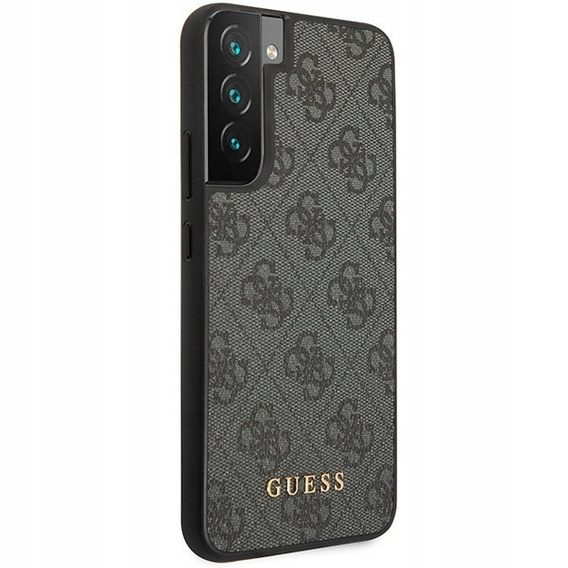 Pouzdro GUESS pro Samsung Galaxy S23 4G Metal Gold Logo, šedé