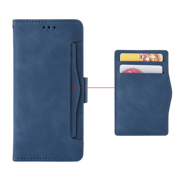 Klopové pouzdro pro Xiaomi Redmi Note 12 5G / POCO X5 5G, Card Slot, námořnicky modré