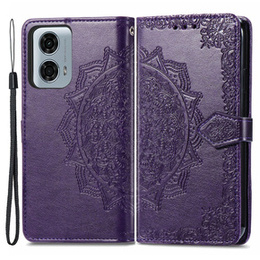 Klopové pouzdro pro Motorola Moto G24 / G24 Power / G04, Mandala, fialové