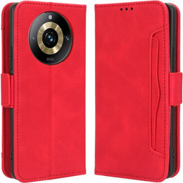 Klopové pouzdro pro Realme 11 Pro 5G / Pro+ 5G, Card Slot, červené