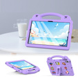 Dětské pouzdro pro Samsung Tab A8 X200 / X205, Cute Patterns, se stojánkem, fialové