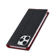 Klopové pouzdro pro iPhone 15 Pro Max, Litchi Skin Grain, černé