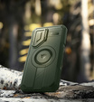 Pancéřové pouzdro pro Samsung Galaxy S25+ Plus, Dexnor CamProtect MagSafe, zelené (dva rámečky)