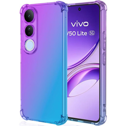 Pouzdro pro Vivo V50 Lite 4G / 5G, Gradient Dropproof, Fialová / modrá