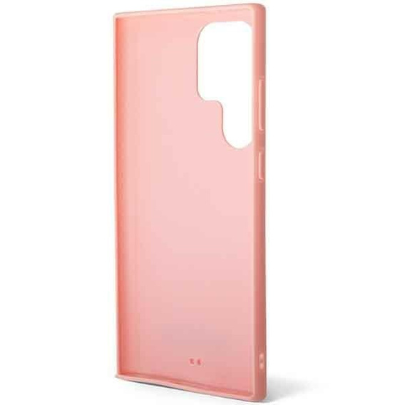 Pouzdro Karl Lagerfeld pro Samsung Galaxy S23 Ultra, Saffiano Mono Metal, růžové