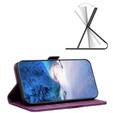 Klopové pouzdro pro Xiaomi Redmi Note 13 5G, BINFEN Wallet, tmavě fialové