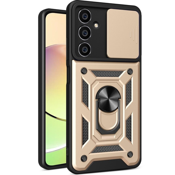 Pouzdro pro Samsung Galaxy A05s, CamShield Slide, zlaté
