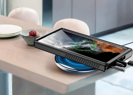 Vodotěsné pouzdro IP68 pro Samsung Galaxy S25+ Plus, černé