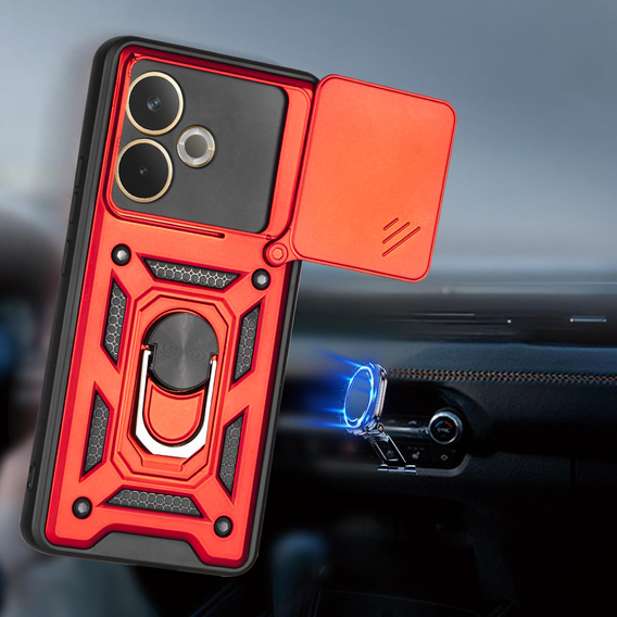 Pouzdro pro Oppo A5 Pro 5G, CamShield Slide, červené