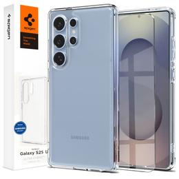Pouzdro Spigen pro Samsung Galaxy S25 Ultra, Ultra Hybrid, průhledné + 9H tvrzené sklo