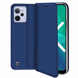 Klopové pouzdro pro Realme C31, Wallet Smart Magnet, modré