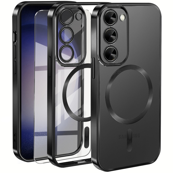 Pouzdro pro Samsung Galaxy S23 Plus, Electro MagSafe, černé + sklo na displej