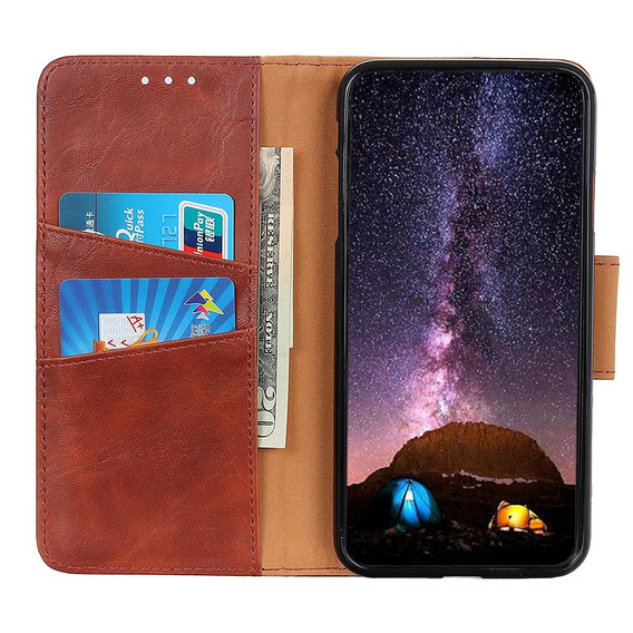 Klopové pouzdro pro Xiaomi Mi 11 Lite / Mi 11 Lite 5G / 11 Lite 5G NE, Wallet, hnědé