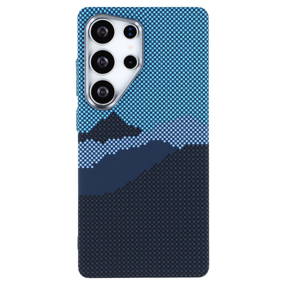 Pouzdro pro Samsung S25 Ultra, Carbon Fiber MagSafe, modrá / tmavě modrá