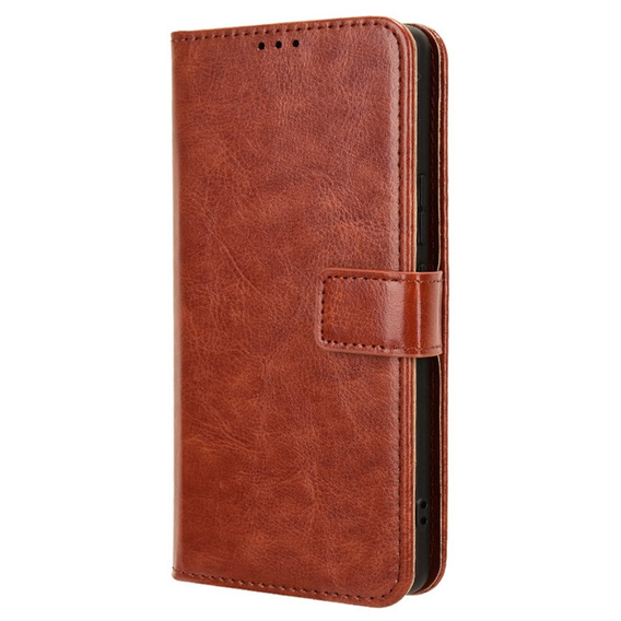 Klopové pouzdro pro Infinix Zero 30 5G, Crazy Horse Wallet, hnědé
