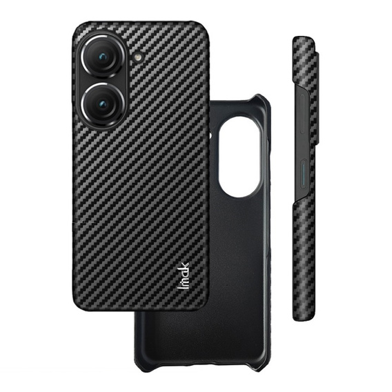 Pouzdro IMAK pro Asus Zenfone 9 5G / 10 5G, Ruiyi Series Case Carbon, černé