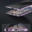 Pouzdro pro Samsung Galaxy S25 Ultra, Privacy Dual Glass, fialové