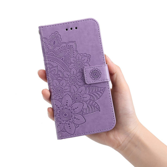 Klopové pouzdro pro Xiaomi Redmi Note 12 5G / POCO X5 5G, Mandala Flower, fialové