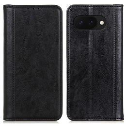 Flipové pouzdro pro Google Pixel 9A, Split Leather, černé