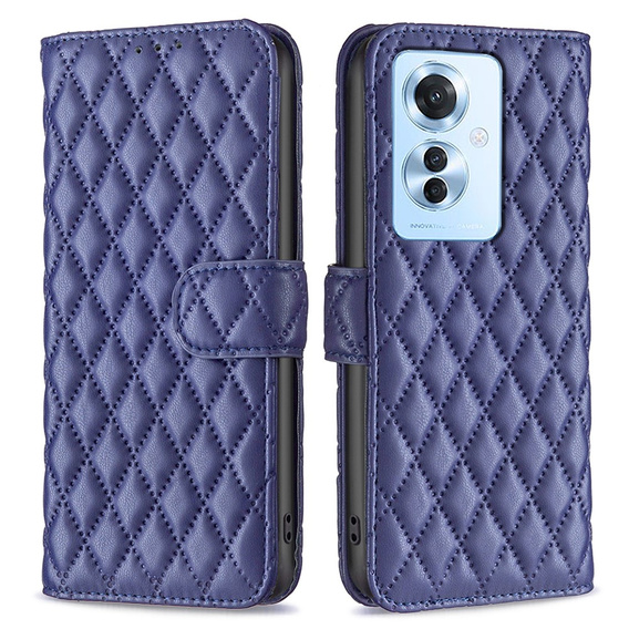 Klopové pouzdro pro Oppo Reno 11F 5G, Wallet, BINFEN COLOR, modré