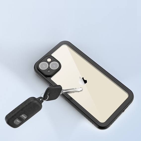 Vodotěsné pouzdro IP68 pro iPhone 15 Plus, Redpepper, černé