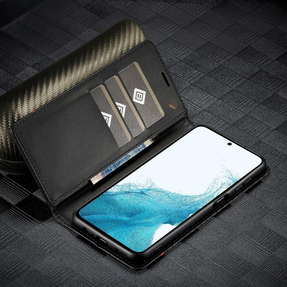 Klopové pouzdro pro Samsung Galaxy A55, Carbon LC.IMEEKE, černé