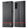 Flipové pouzdro pro Samsung Galaxy S25, Carbon LC.IMEEKE, černé