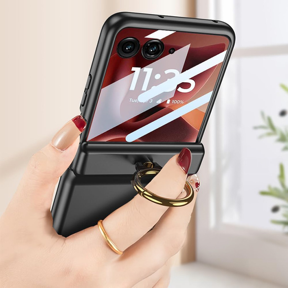 Pouzdro se stojánkem a ochranou pantů pro Motorola Razr 60 Ultra 5G