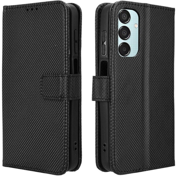 Klopové pouzdro pro Samsung Galaxy M15 5G, Wallet Smart Magnet, černé