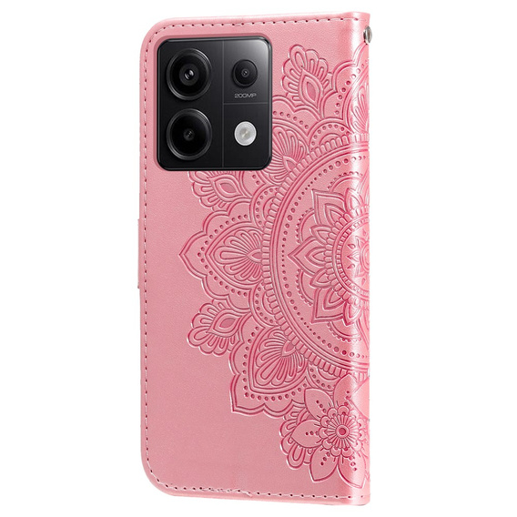 Klopové pouzdro pro Xiaomi Redmi Note 13 Pro 5G, Mandala, růžové rose gold