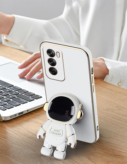 Pouzdro pro Oppo Reno 12, Astronaut, bílé