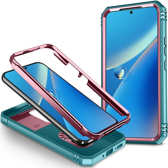 Pouzdro pro Samsung Galaxy A54 5G, posuvný kryt objektivu, zelené