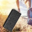 Flipové pouzdro pro Samsung Galaxy M15 5G, Wallet Rhombus, černé