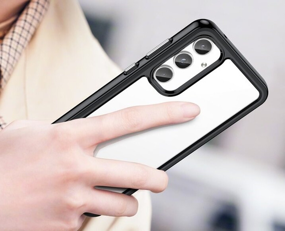 Pouzdro pro Samsung Galaxy A55 5G, Fusion Hybrid, transparentní / černé