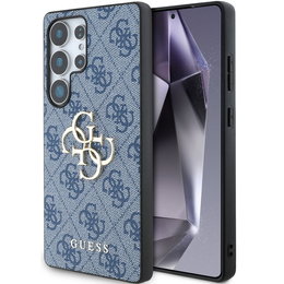 Pouzdro GUESS pro Samsung Galaxy S25 Ultra, 4G Big Metal Logo, modré