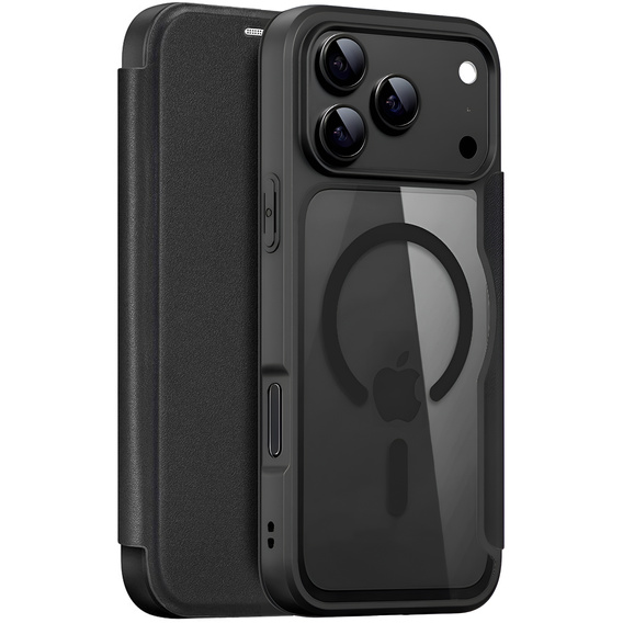 Dux Ducis pouzdro pro iPhone 17 Pro Max, Skin X Pro, s klopou, pro MagSafe, černé