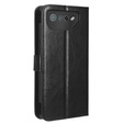 Klopové pouzdro pro Asus ROG Phone 7 5G, Crazy Horse Wallet, černé