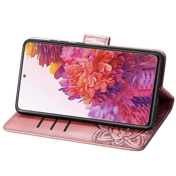 Klopové pouzdro pro Xiaomi Redmi A5, Butterfly, růžové rose gold