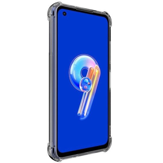 IMAK pouzdro pro Asus Zenfone 9 5G / 10 5G, Dropproof, transparentní / černé