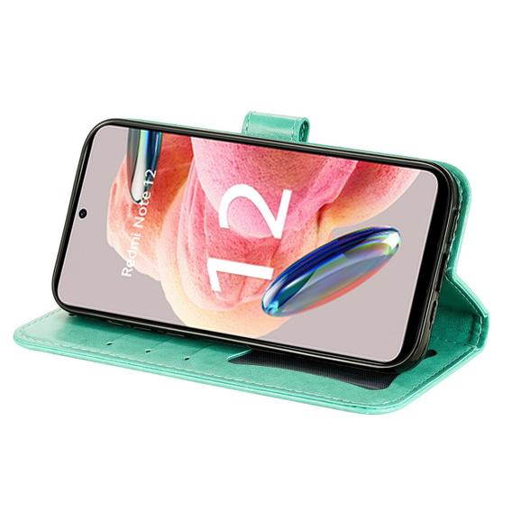 Klopové pouzdro pro Xiaomi Redmi Note 12 4G, Mandala Flower, zelené