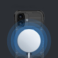 Pouzdro pro iPhone 17, pro MagSafe, pancéřované se stojánkem, černé