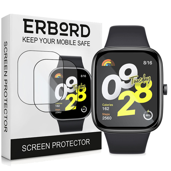 2x hybridní sklo ERBORD pro Xiaomi Redmi Watch 4