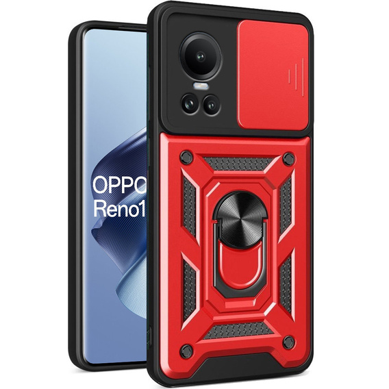 Pouzdro pro Oppo Reno 10 / 10 Pro, CamShield Slide, červené